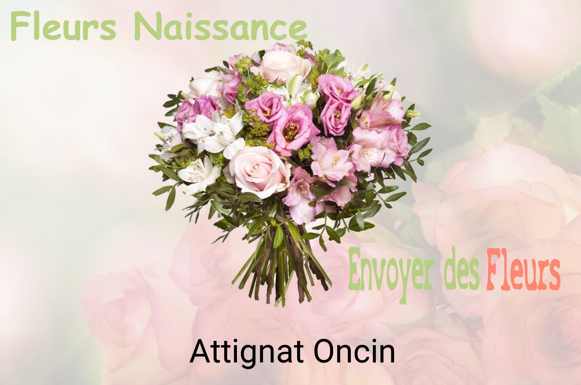 Bouquet de fleurs de naissance livré à Attignat-Oncin